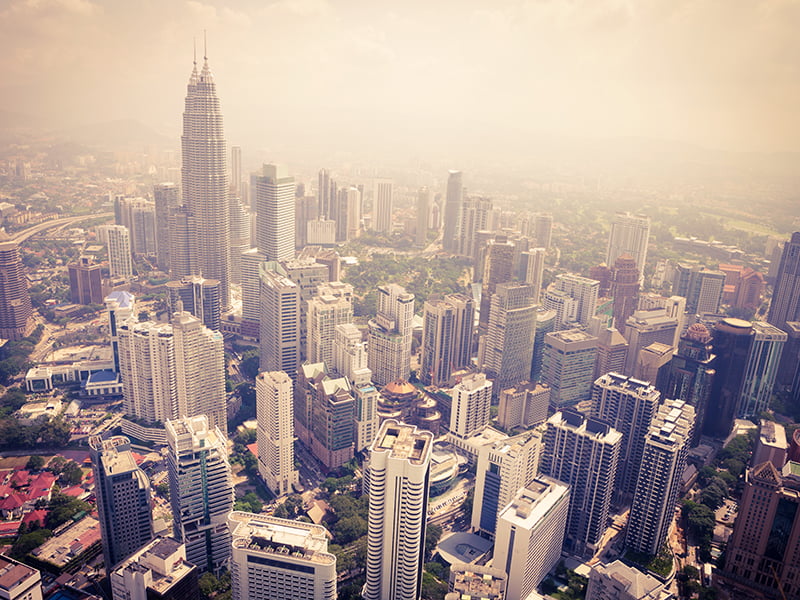 Kuala Lumpur, City, Hazy, Malaysia